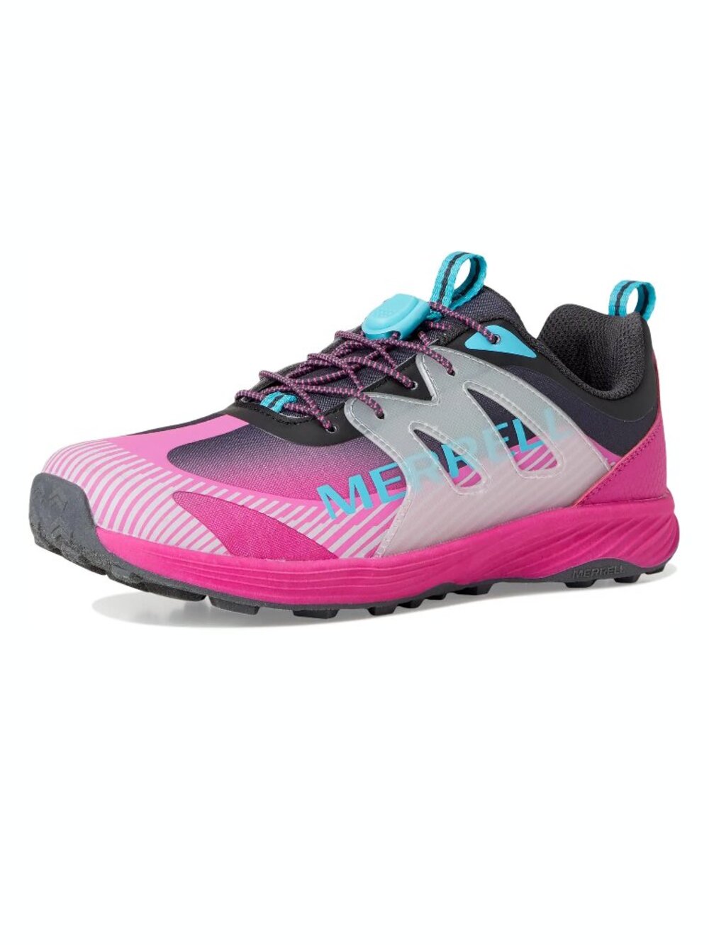 Merrell Unisex Kids Agility Peak KDZ Charcoal Pink 1 Little NEW